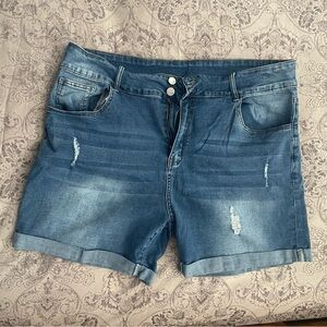 Denim Blue Women's Shorts